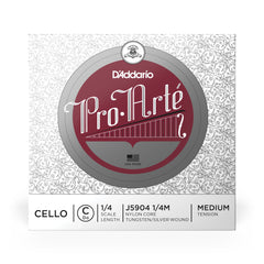 D'Addario Pro-Arte Cello Single C String, 1/4 Scale, Medium Tension