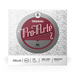 D'Addario Pro-Arte Cello String Set, 1/4 Scale, Medium Tension
