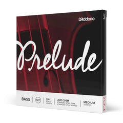 D'Addario Prelude Bass String Set, 3/4 Scale, Medium Tension
