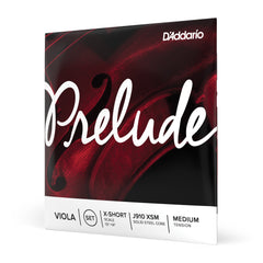 D'Addario Prelude Viola String Set, Extra Short Scale, Medium Tension