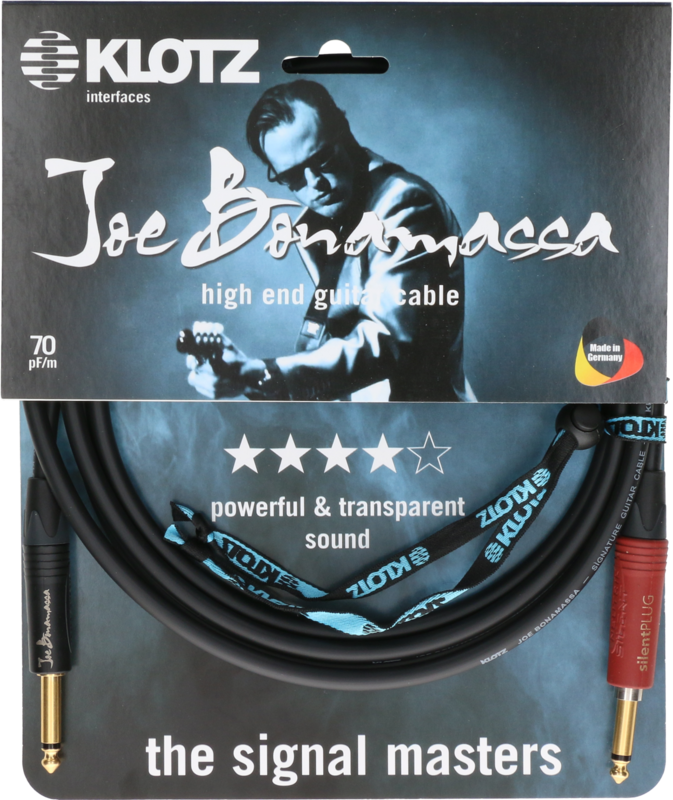 Klotz Joe Bonamassa Guitar 6m Jack 2p - Silent Plug