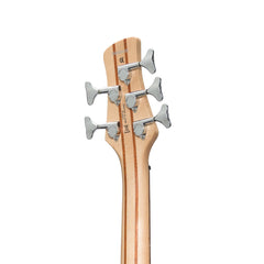 J&D Luthiers '20 Series' 5-String Contemporary Active Electric Bass Guitar (Natural Satin)