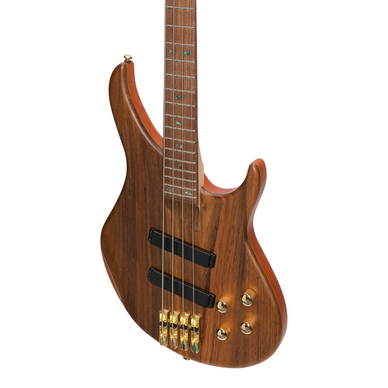 J&D Luthiers '21 Series' 4-String Contemporary Active Electric Bass Guitar (Natural Satin)