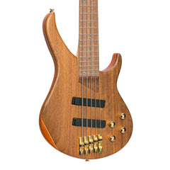 J&D Luthiers '21 Series' 5-String Contemporary Active Electric Bass Guitar (Natural Satin)