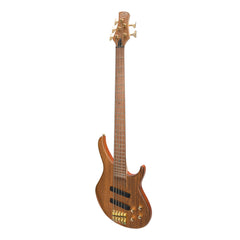 J&D Luthiers '21 Series' 5-String Contemporary Active Electric Bass Guitar (Natural Satin)