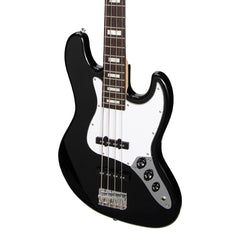 J&D Luthiers 4-String JB-Style Electric Bass Guitar (Black)