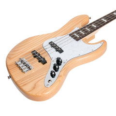 J&D Luthiers 4-String JB-Style Electric Bass Guitar (Natural Gloss)