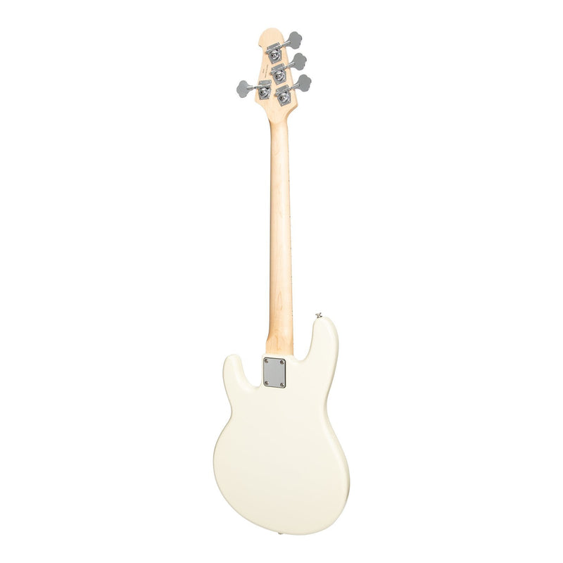 J&D Luthiers 4-String MM-Style Electric Bass Guitar (Vintage White)