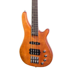 J&D Luthiers 4-String T-Style Contemporary Active Electric Bass Guitar (Natural Satin)