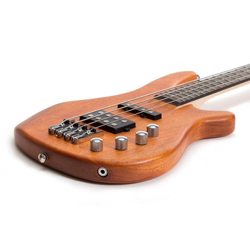 J&D Luthiers 4-String T-Style Contemporary Active Electric Bass Guitar (Natural Satin)