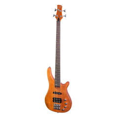 J&D Luthiers 4-String T-Style Contemporary Active Electric Bass Guitar (Natural Satin)