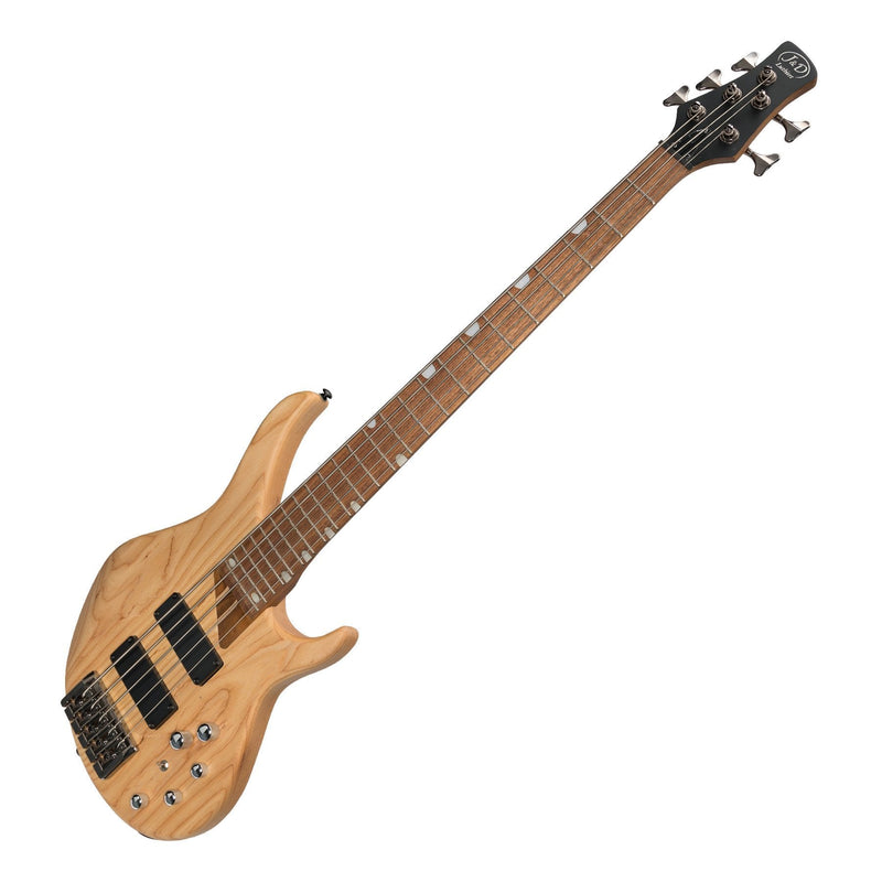 J&D Luthiers '48 Series' 5-String Contemporary Active Electric Bass Guitar (Natural Satin)