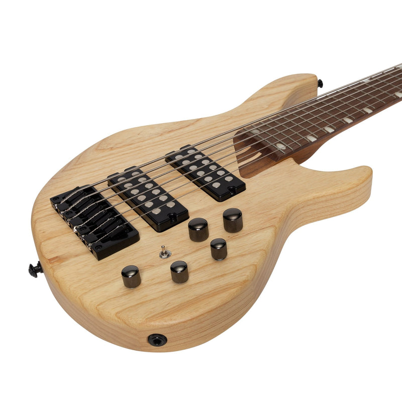 J&D Luthiers '48 Series' 6-String Contemporary Active Electric Bass Guitar (Natural Satin)