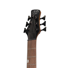 J&D Luthiers '48 Series' 6-String Contemporary Active Electric Bass Guitar (Natural Satin)