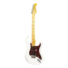 J&D Luthiers 'HSS' ST-Style Electric Guitar (White)