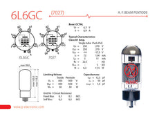 JJ Electronic 6L6 Power Tubes (Matched Quad)