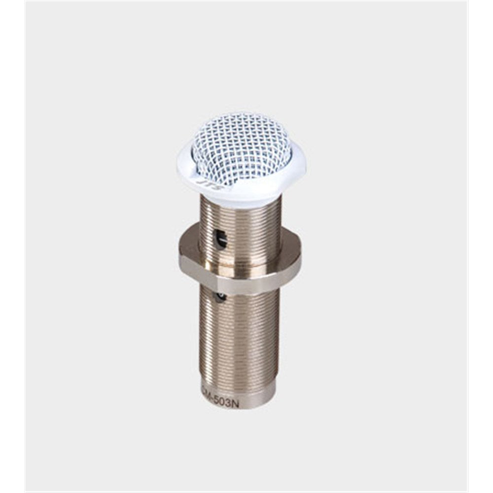 JTS CM503NW Button microphone omnidirectional pattern condenser 3-pin XLR white