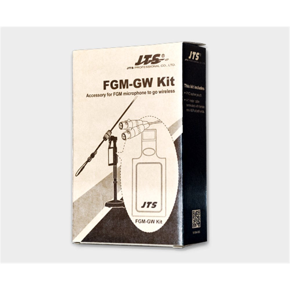 JTS FGMGW Accessory kit for FGM microphones, 1M female to female 3-pin XLR and pouch
