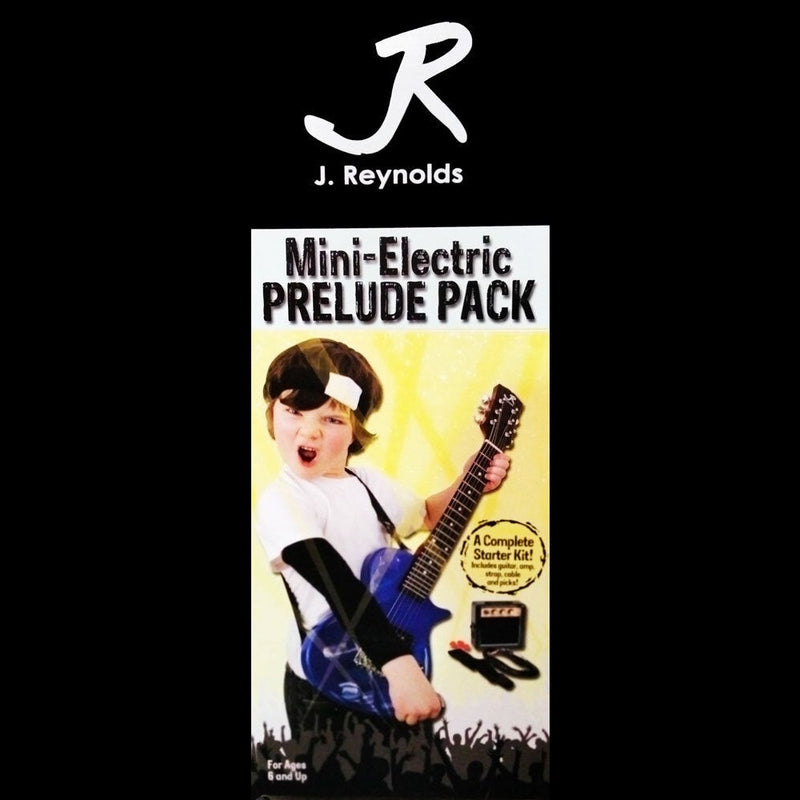 J.Reynolds Mini LP Electric Guitar Prelude Starter Pack in Black