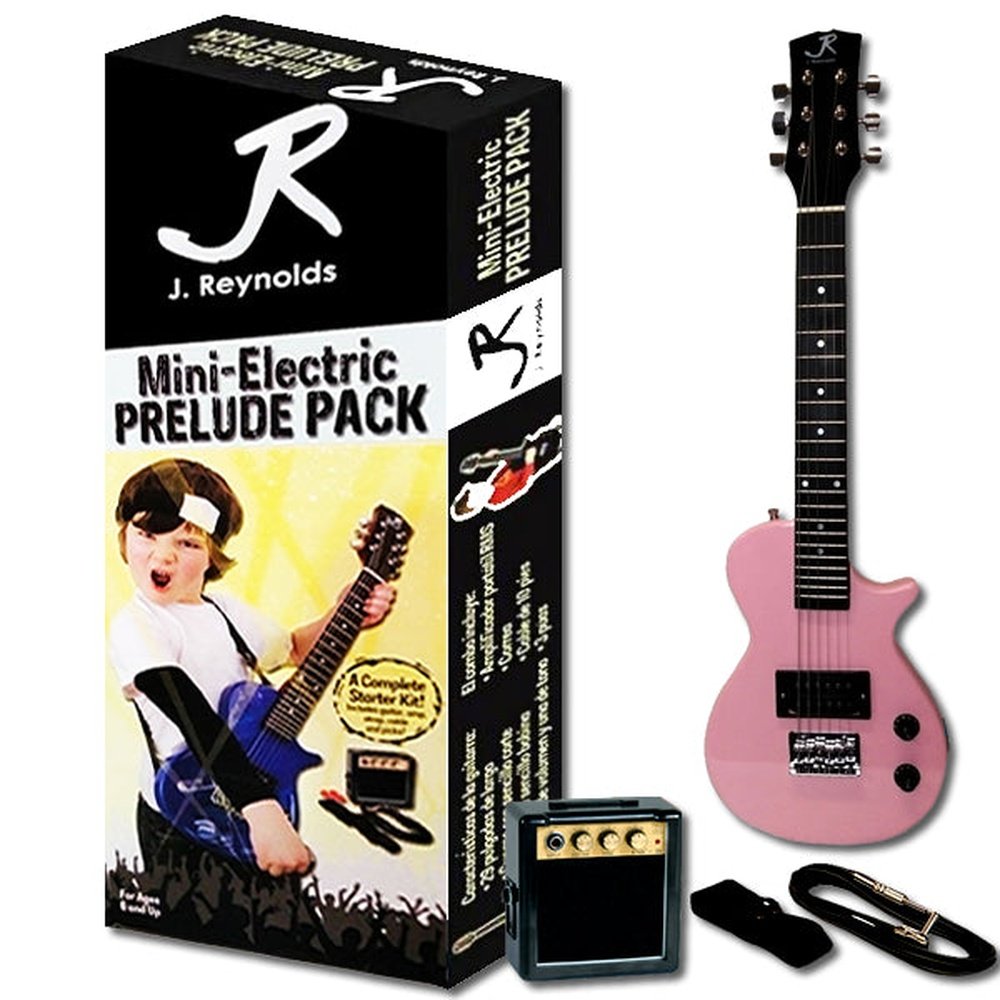 J.Reynolds Mini LP Electric Guitar Prelude Starter Pack in Pink