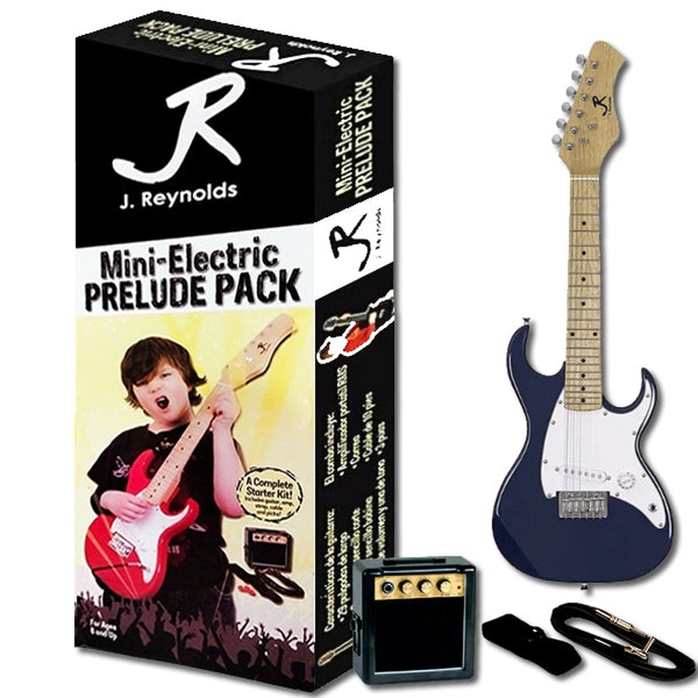 J.Reynolds Mini ST Electric Guitar Prelude Starter Pack in Blue