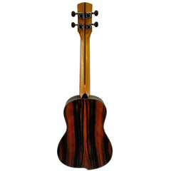 Kealoha JU-Series Striped Ebony Tenor Ukulele with Offset Design in Natural Satin Finish