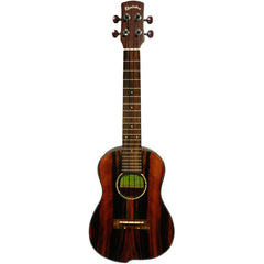 Kealoha JU-Series Striped Ebony Tenor Ukulele with Offset Design in Natural Satin Finish