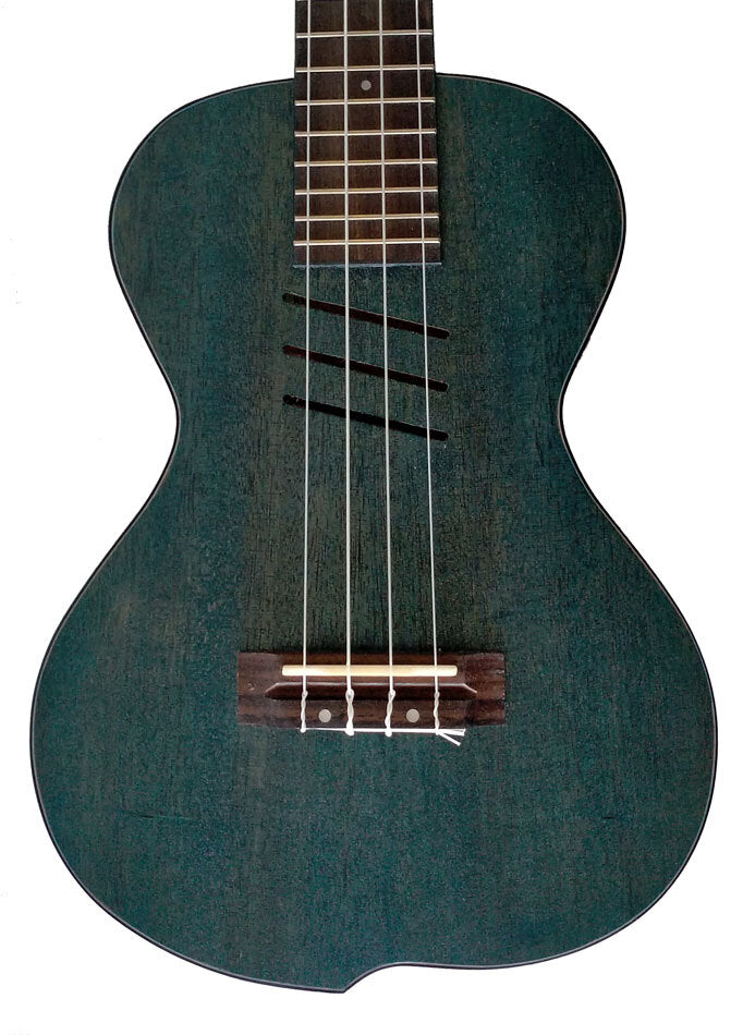 Kealoha JU-Series Concert Ukulele with Offset Design in Stained Ocean Blue