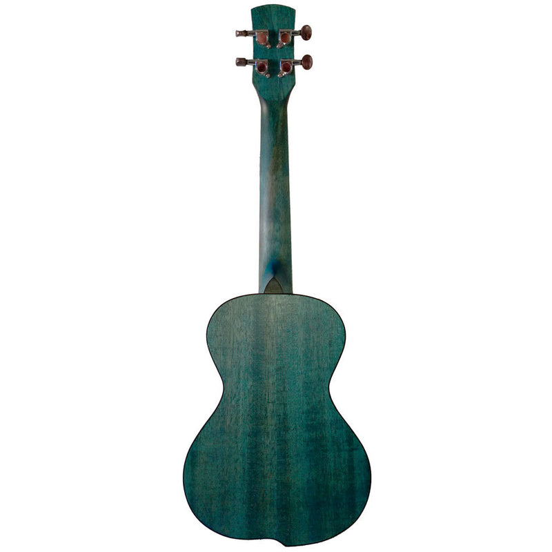 Kealoha JU-Series Concert Ukulele with Offset Design in Stained Ocean Blue