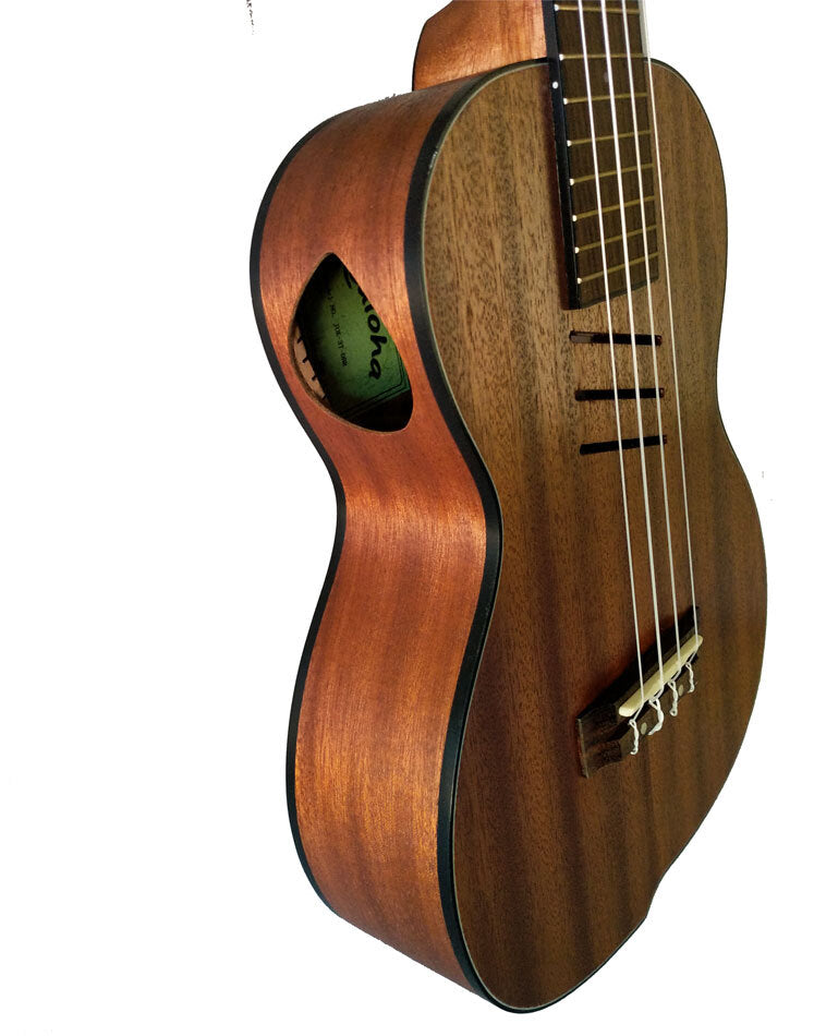 Kealoha JU-Series Tenor Ukulele with Offset Design in Natural Brown