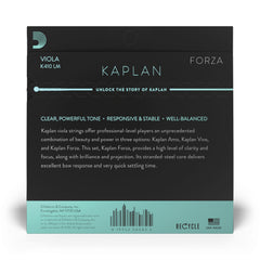 D'Addario Kaplan Forza Viola String Set, Long Scale, Medium Tension