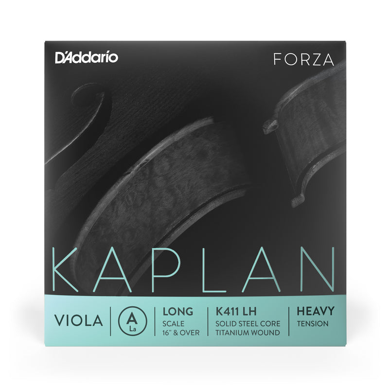 D'Addario Kaplan Forza Viola Single A String, Long Scale, HeavyTension