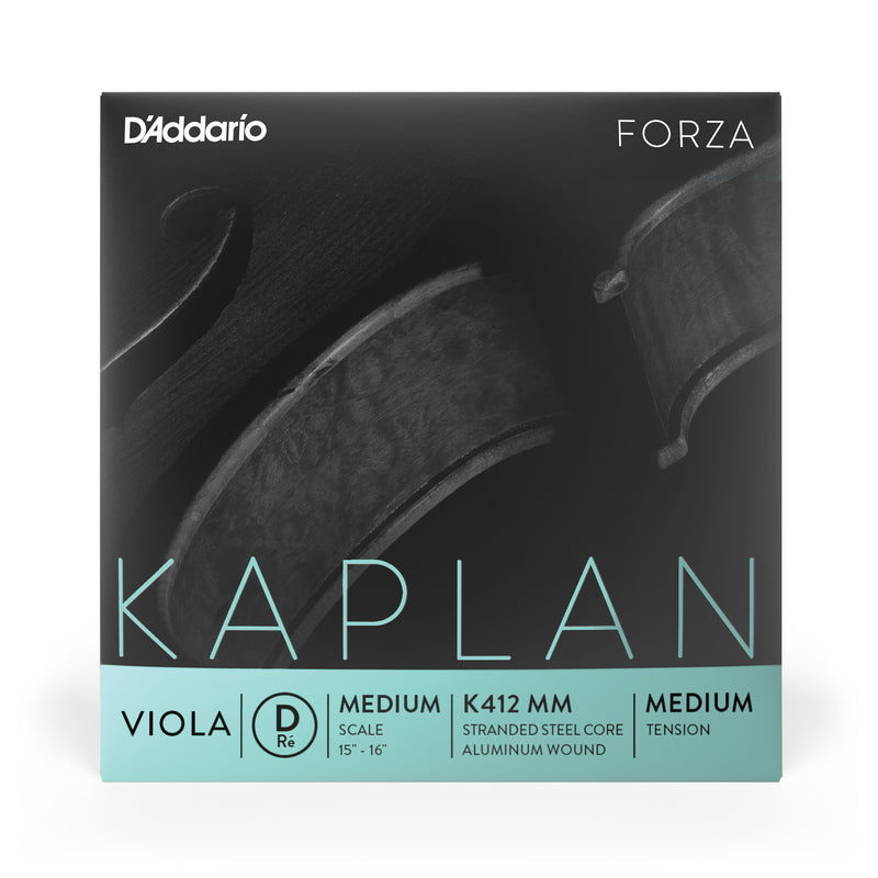 D'Addario Kaplan Forza Viola Single D String, Medium Scale, Medium Tension