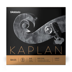 D'Addario Kaplan Bass Single G String, 3/4 Scale, Light Tension