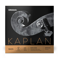D'Addario Kaplan Bass Single C (Extended E) String, 3/4 Scale, Medium Tension