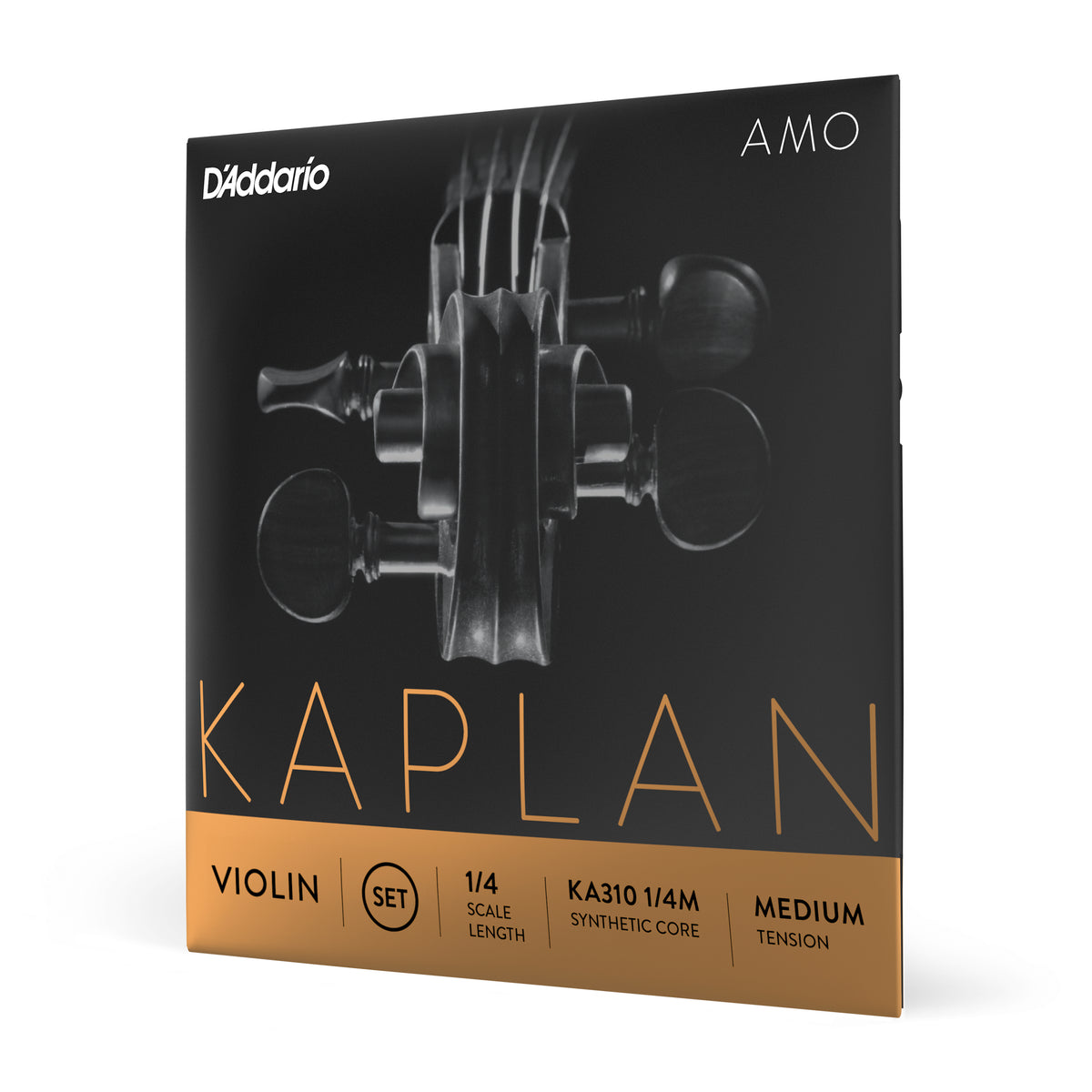 D'Addario Kaplan Amo Violin String Set, 1/4 Scale, Medium Tension