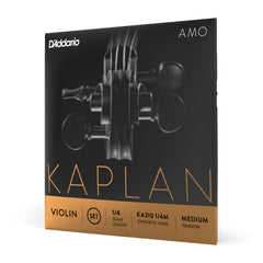 D'Addario Kaplan Amo Violin String Set, 1/4 Scale, Medium Tension