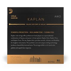 D'Addario Kaplan Amo Viola String Set, Short Scale, Medium Tension
