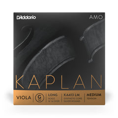D'Addario Kaplan Amo Viola G String, Long Scale, Medium Tension