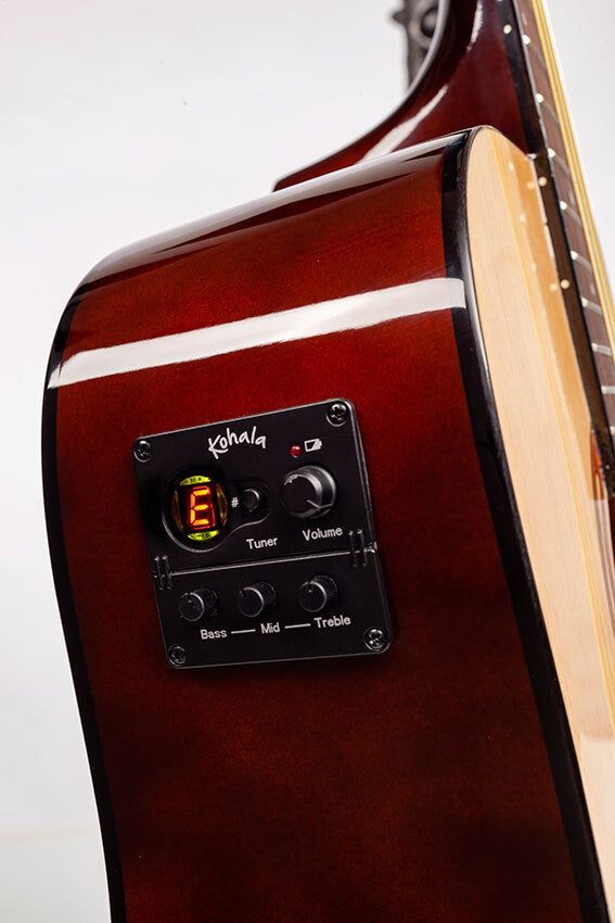 Kohala KG100 Series AC/EL Classical/Nylon String Guitar in Natural