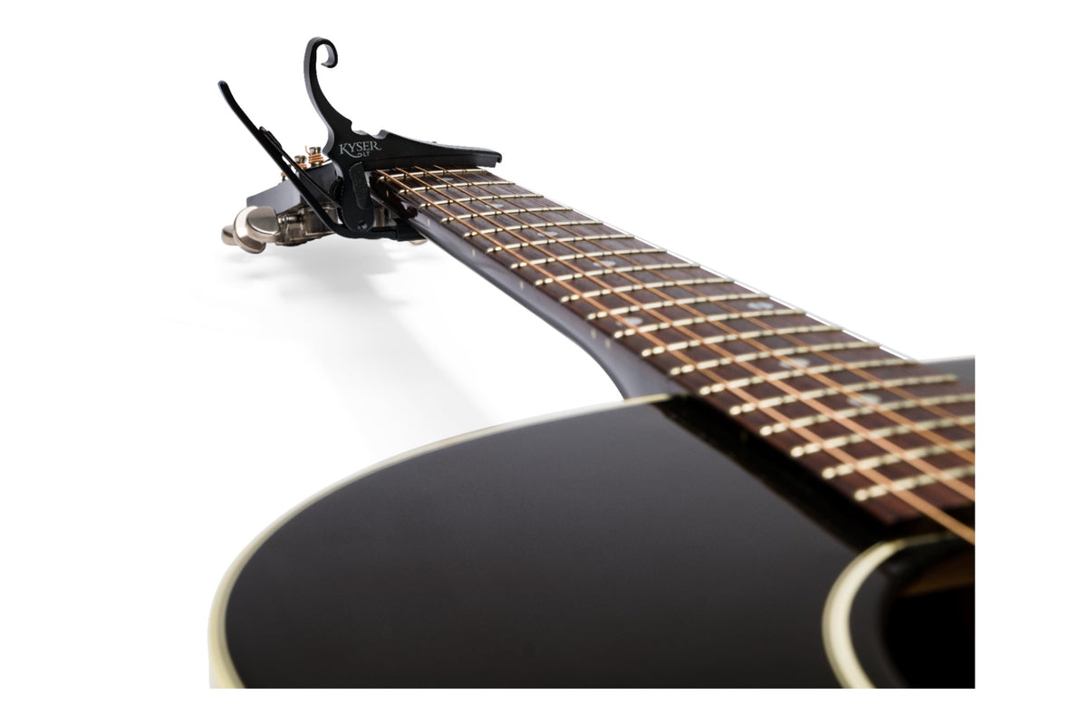 Kyser Quick-Change 6 String Acoustic Capo - Low Tension Matte Black
