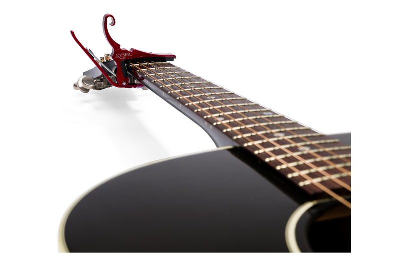Kyser Quick-Change 6 String Acoustic Capo - Ruby Red