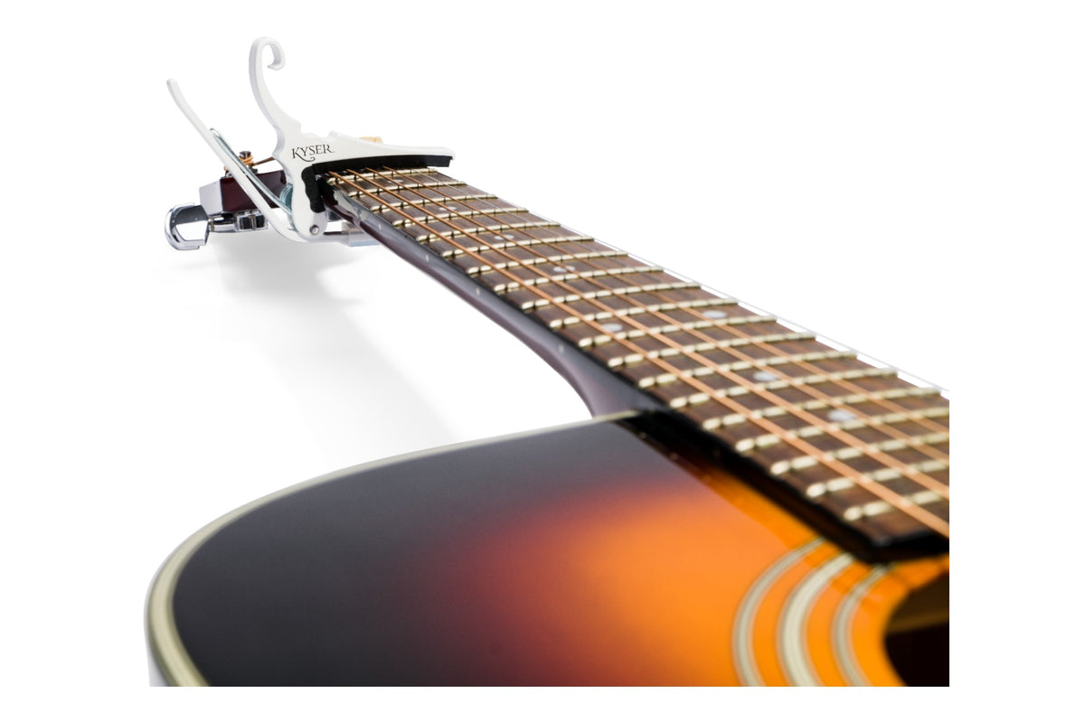 Kyser Quick-Change 6 String Acoustic Capo - White
