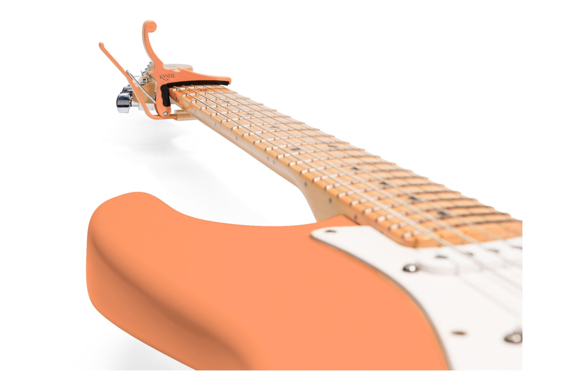 Kyser Quick-Change 6 String Electric Capo - Fender Pacific Peach