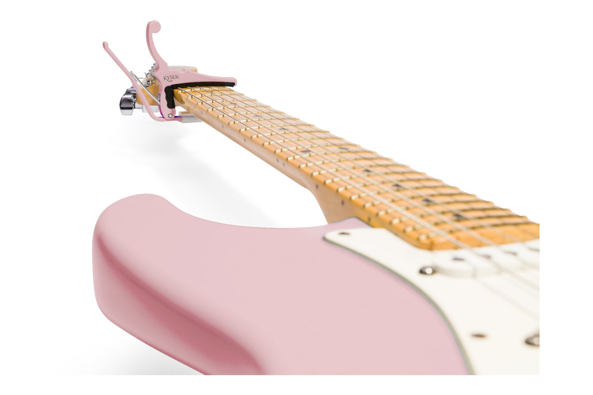 Kyser Quick-Change 6 String Electric Capo - Fender Shell Pink