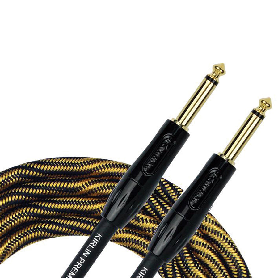Kirlin 10ft Premium Plus Wave Yellow Instrument Cable [KIWB201WBO-10]