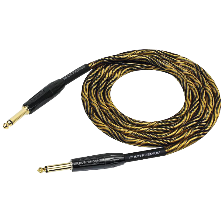 Kirlin 10ft Premium Plus Wave Yellow Instrument Cable [KIWB201WBO-10]