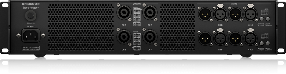 Behringer KM3600Q Professional 4 Channel Amp