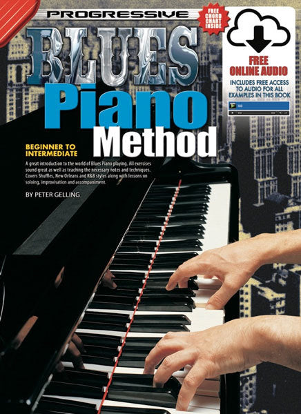 Progressive Blues Piano Method Book/Online Video & Audio