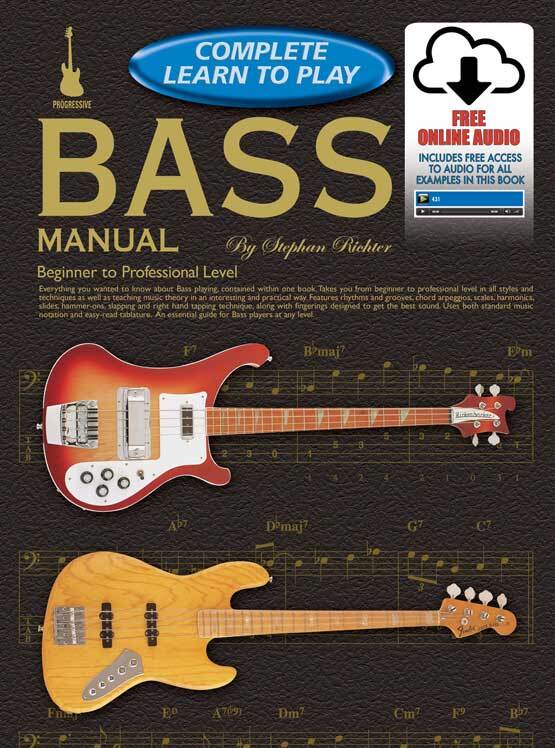Progressive Complete Learn To Play Bass Manual Book/Online Audio